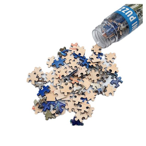 Factory Hot Mini Test Tube Puzzle 150 Pieces Blue Card Paper Toy Decompression Puzzle Adult Puzzle Wholesale