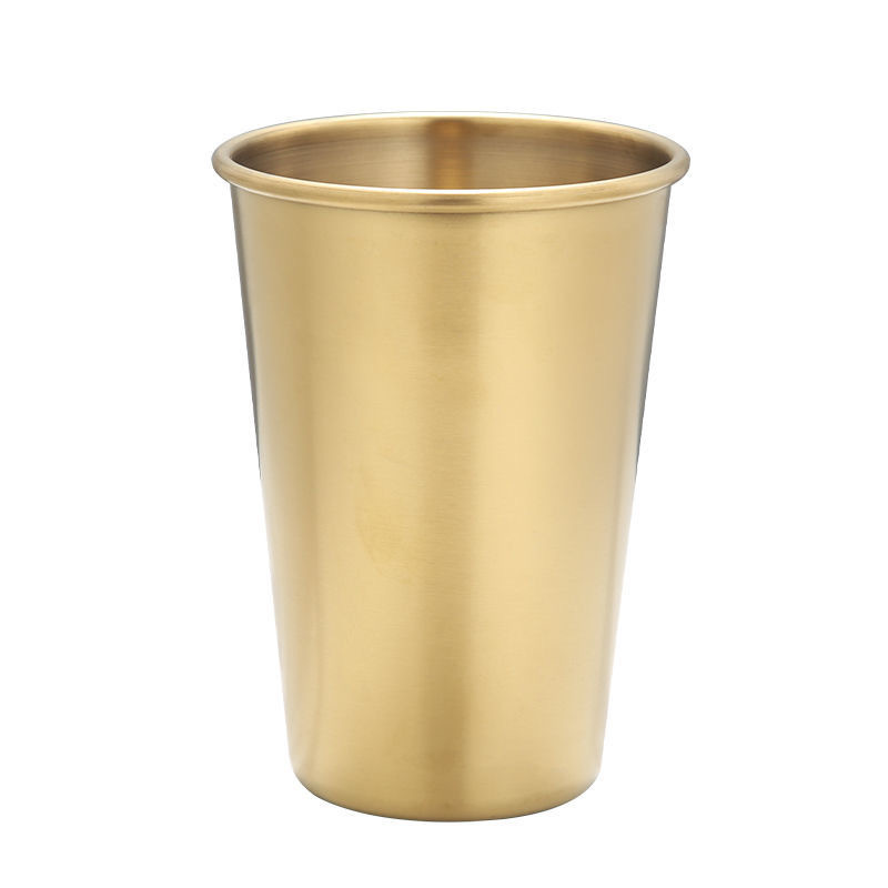 304 stainless steel beer cup coffee cup wash drop-resistant juice cold drink cup restaurant Home bar single layer water Cup