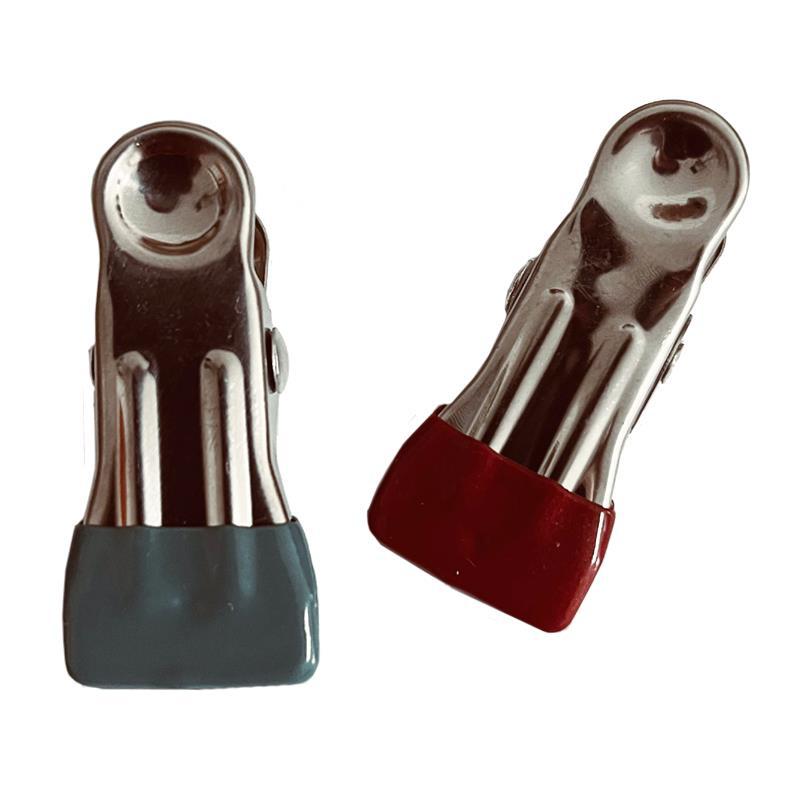 Dipping head leather non-marking clip stainless steel manual DIY leather fabric fixing clip does not leave marks