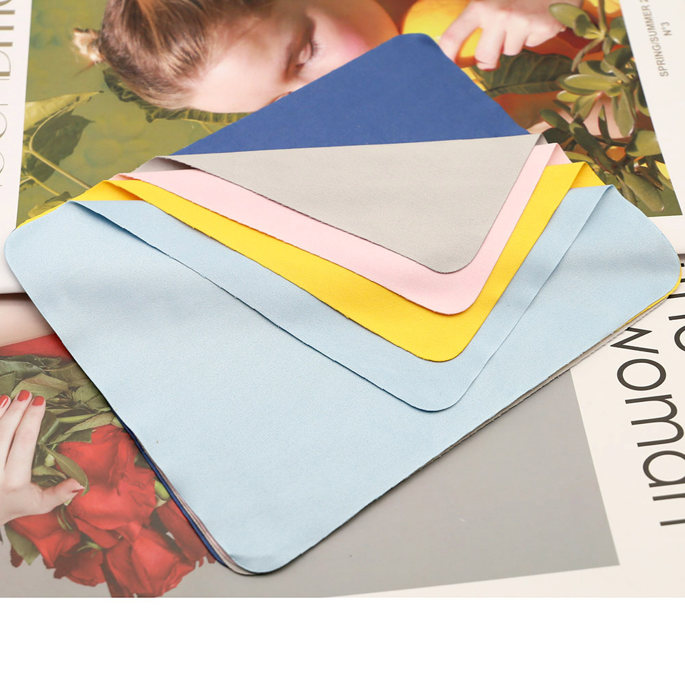Spot wholesale new microfiber glasses cloth solid color camera lens cleaning cloth wipe table cloth needle a glasses cloth
