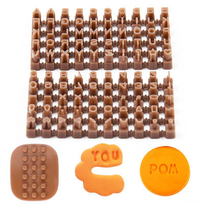 Clay letter seal clay polymer decorative printing mold can be used for Plasticine pottery or biscuits