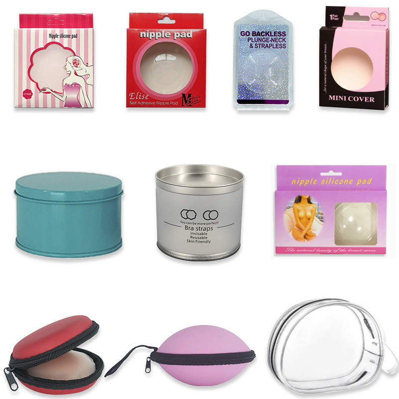 Silicone Underwear Invisible Bra Mango Breast Patch Paper Box Milk Patch Bag Mixed Blister Shell Patch