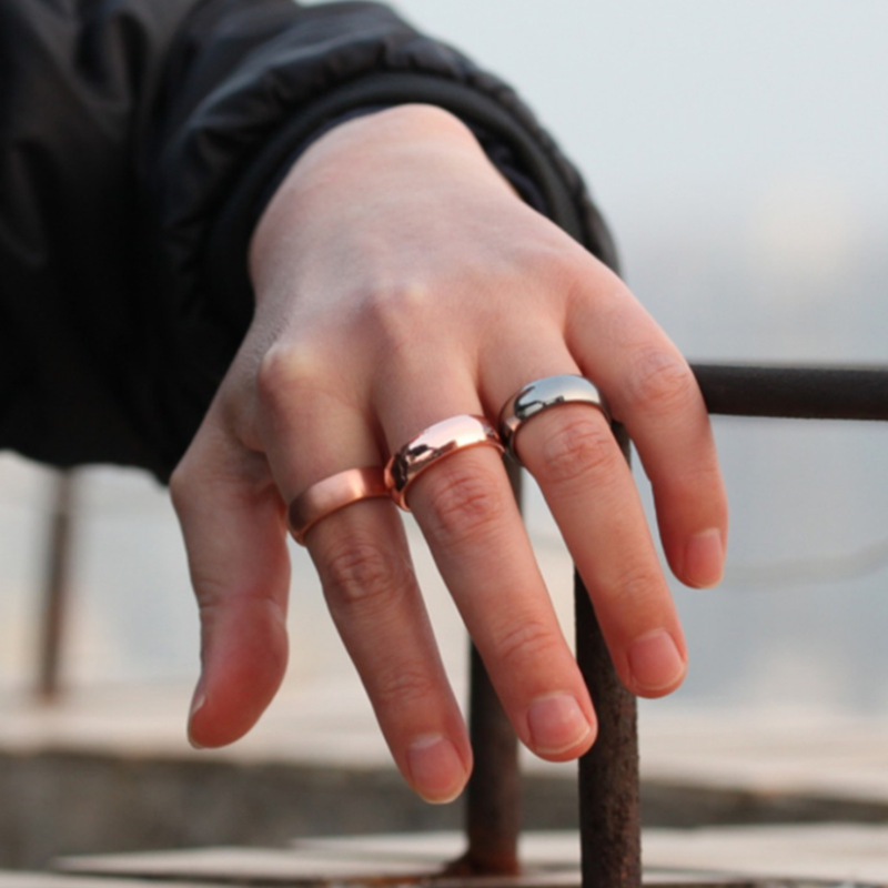 Cafe wish European and American magnet ring personality open ring fashion health care men's and women's magnet ring wholesale