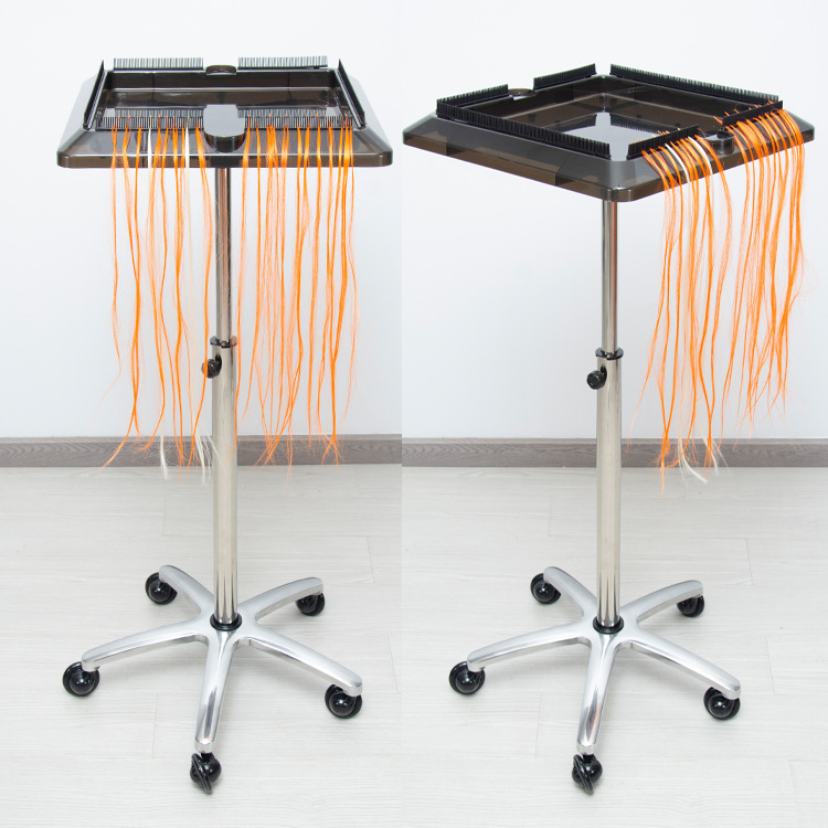 Hairdressing tool car timing hair dyeing bracket hair treatment cream bracket perm hair extension plate barber shop dyeing bowl trolley