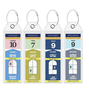in stock Amazon PVC Luggage Label Holder Card Holder Mail Cruise Wheel Trolley Case Hangtag Transparent Sealed Waterproof Card Holder