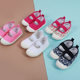 Nanlu manufacturers children's shoes wholesale 2024 children's canvas shoes shallow mouth shoes elastic broken flowers square mouth women's shoes