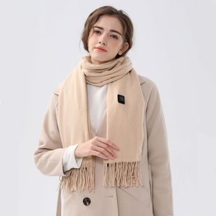 In stock heating scarf solid color smart electric heating scarf female cross-border Amazon new heating scarf winter outdoor