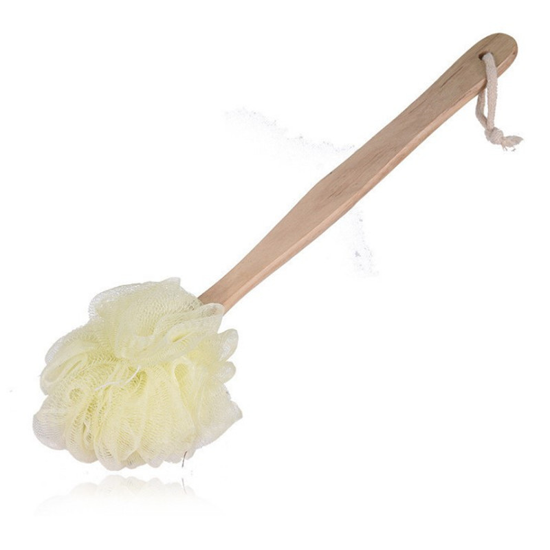 Rubbing Artifact Bath Flower Long Handle Bath Ball Rubbing Towel Strong Don't Ask for People to Rubbing Back Bath Brush Rubbing Back Ball