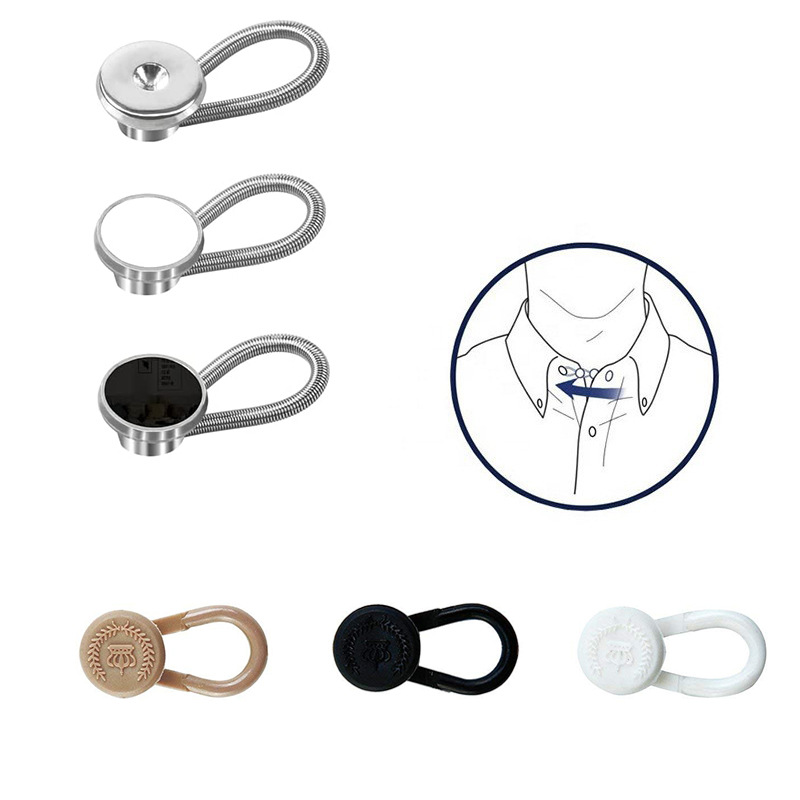Amazon Hot Selling Collar Extension Buckle Metal Spring Plastic Extension Buckle Shirt Waist Adjustment Buckle Wholesale