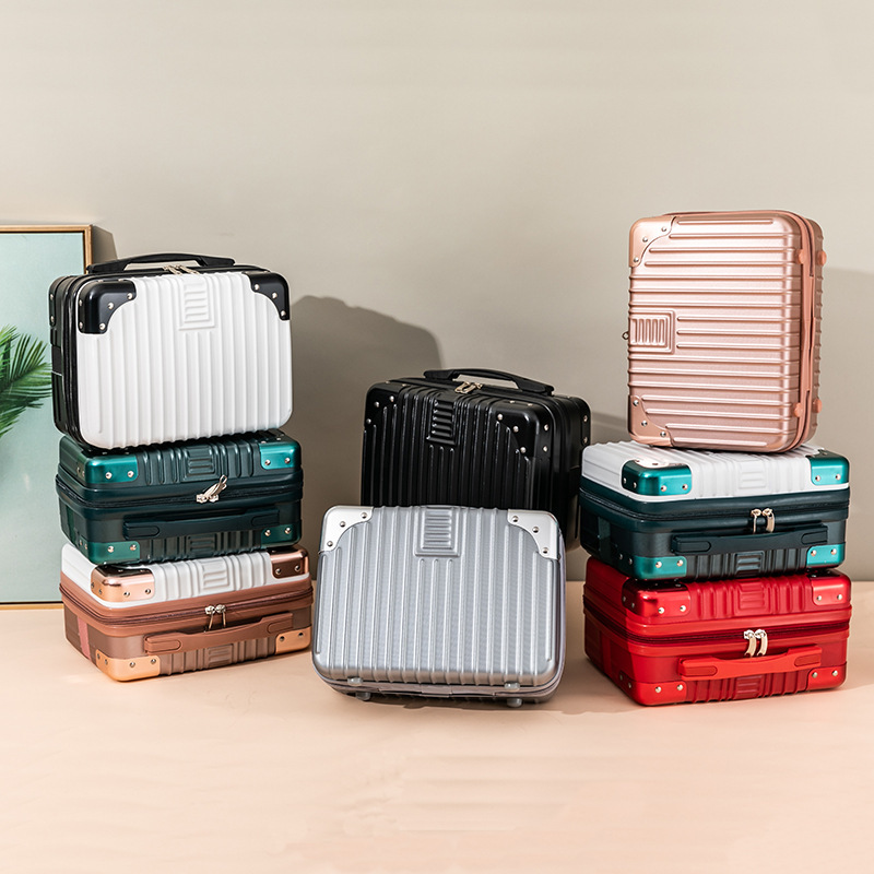 Hand Luggage Case Korean 14-inch Cosmetic Case Small Lightweight Small Mini Storage Bag Cute Women's Suitcase