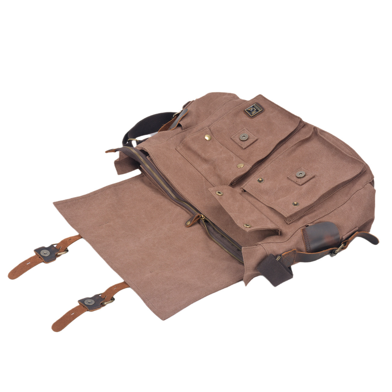 Borsa a tracolla per computer da 17 pollici di grande capacità, borsa a tracolla da uomo in pelle di mucca Crazy Horse, borsa a tracolla retrò europea e americana, borsa casual da scuola_voghion.com
