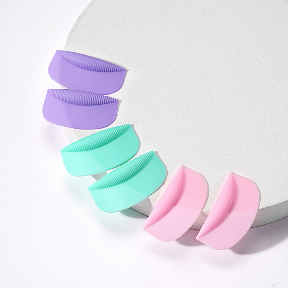 Cross-border eyelash perm Kwai edge patch new keratin cold perm eyelash auxiliary tool multi-color silicone patch wholesale