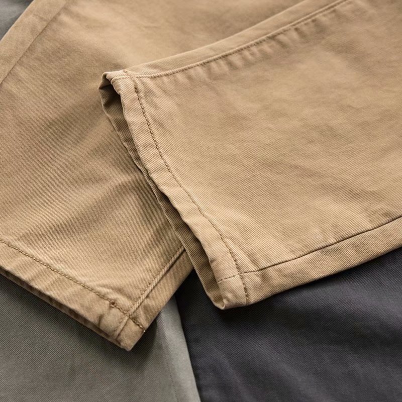 Casual Pants Men's Japanese New Style Loose Small Straight Tooling Pants Fashion Trendy Spring and Summer Simple Labor Protection Pants