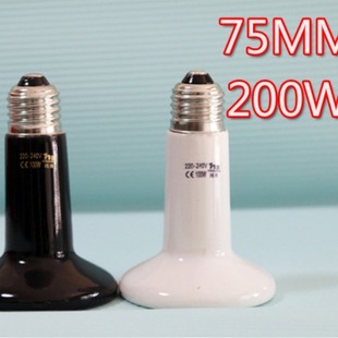 Reptile Pet Far Infrared Ceramic Heating Lamp Thermostat Specification 75mm200W