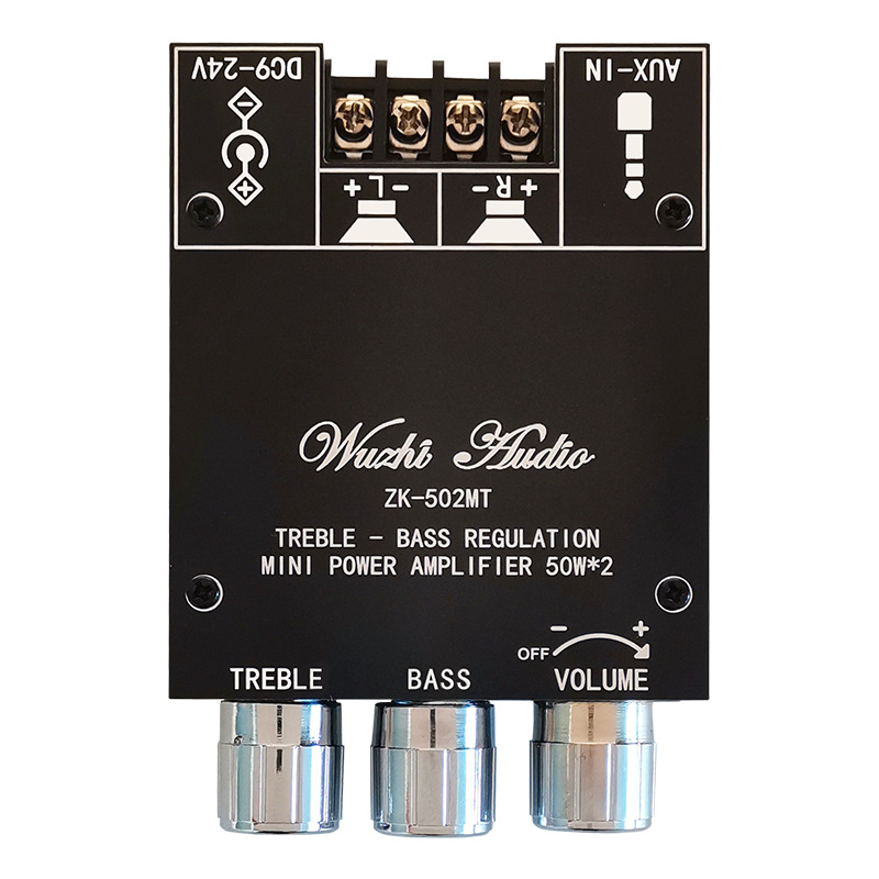 502MT upgrade APP MINI bass adjustment 2.0 stereo Bluetooth audio amplifier board module 50W * 2
