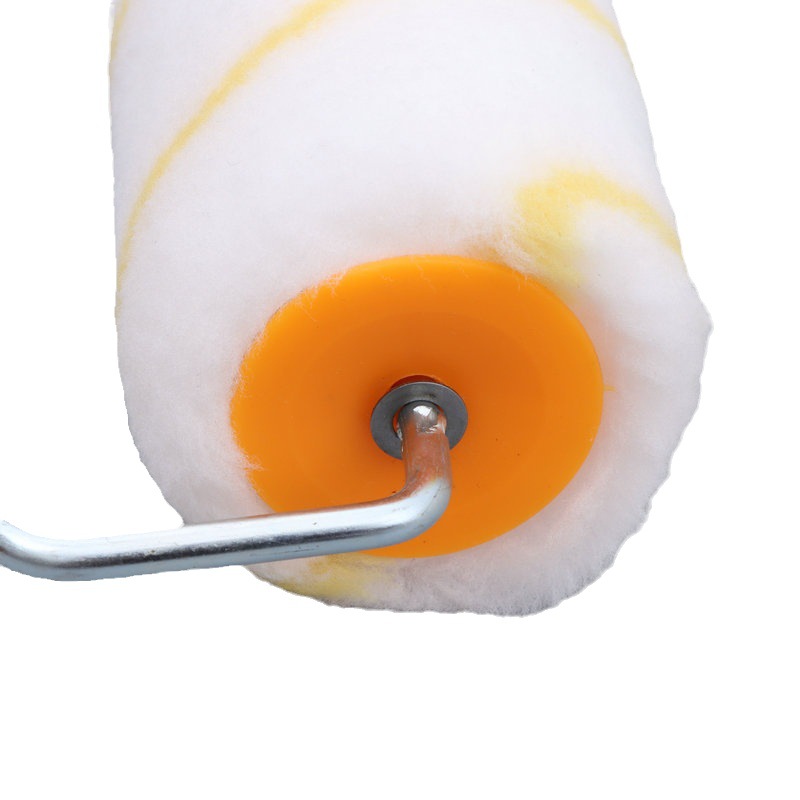Factory wholesale large handle no dead angle roller brush yellow strip 4-inch 6-inch 8-inch 9-inch roller brush paint roller