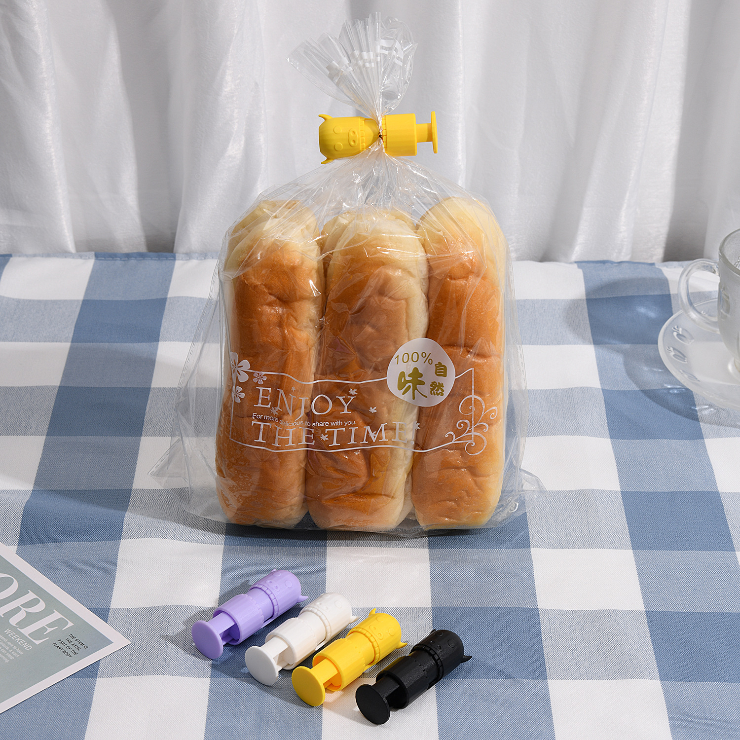 Food preservation moisture-proof sealing mouth elastic clip snack sealing clip food sealing clip