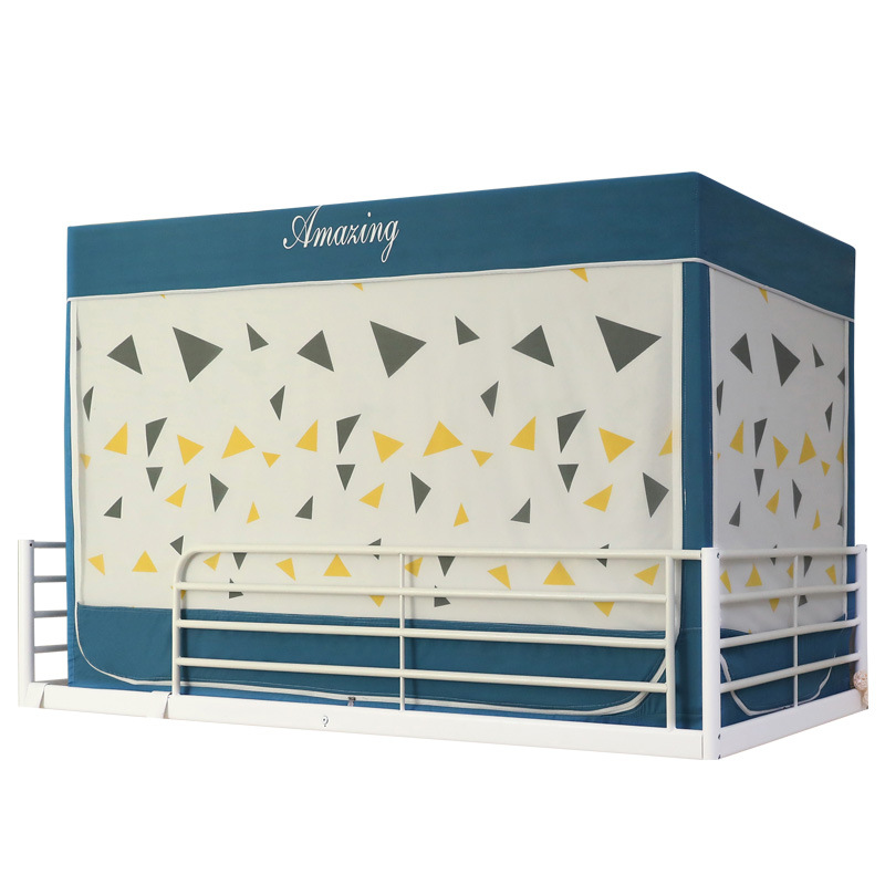 Cross-border Student Dormitory Bed Curtain Mosquito Net Support Integrated Dormitory Single Upper Bunk Lower Bunk Curtain Shading Bed Curtain