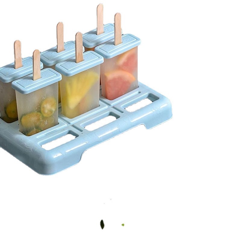 Popsicle Mold Homemade Household Ice Cream Model with Homemade Popsicle Ice Cream Powder Sorbet Popsicle Mold