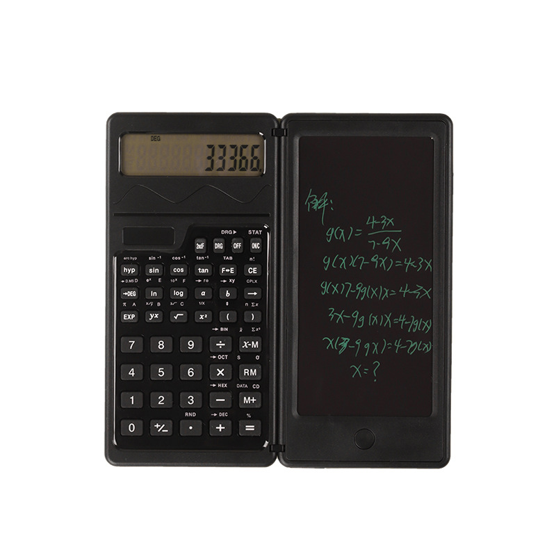 Student Solar Calculator Handwriting Board Learning Office Portable Scientific Function Calculator Computer Wholesale