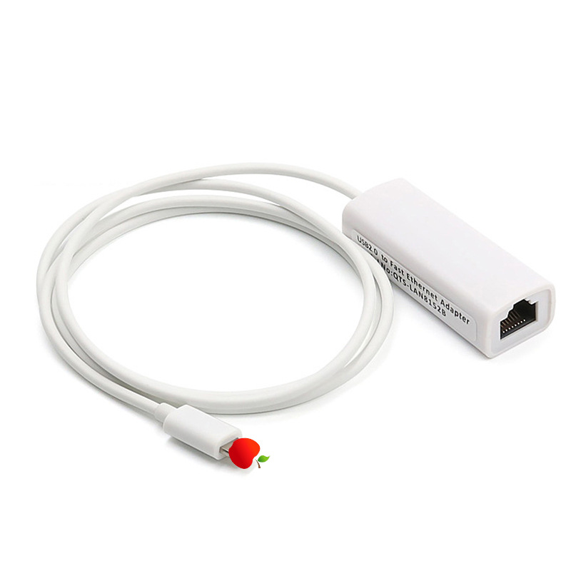 Applicable to Apple mobile phone live converter network card network conversion drive-free wired Ethernet 100 m network card accelerator