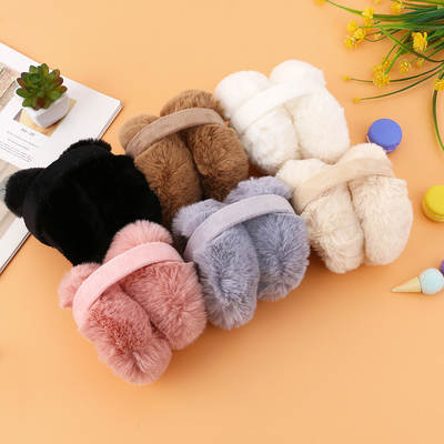 Winter warm earmuffs student female earmuffs windproof anti-freezing earmuffs detachable folding earmuffs earmuffs earmuffs wholesale