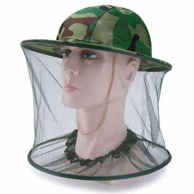 Anti-mosquito fishing hat tool full set beekeeping anti-bee hat cowboy bee hat bee protective clothing hat sunscreen mask