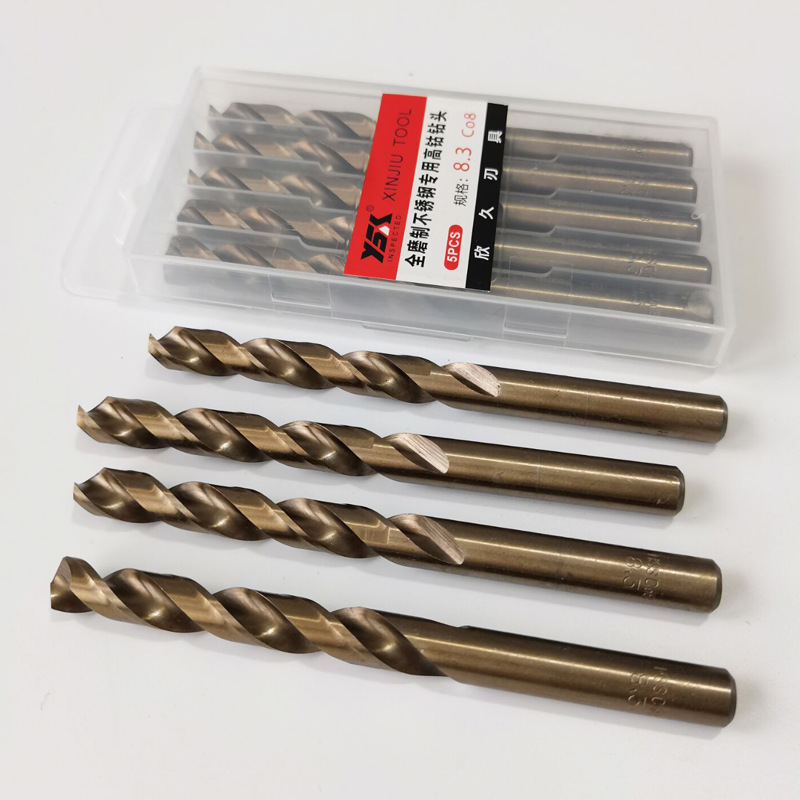 High Cobalt M42 Stainless Steel Special Drill Cobalt Containing Straight Drill C8 High Cobalt Containing Drill M42 High Cobalt Drill 1-13