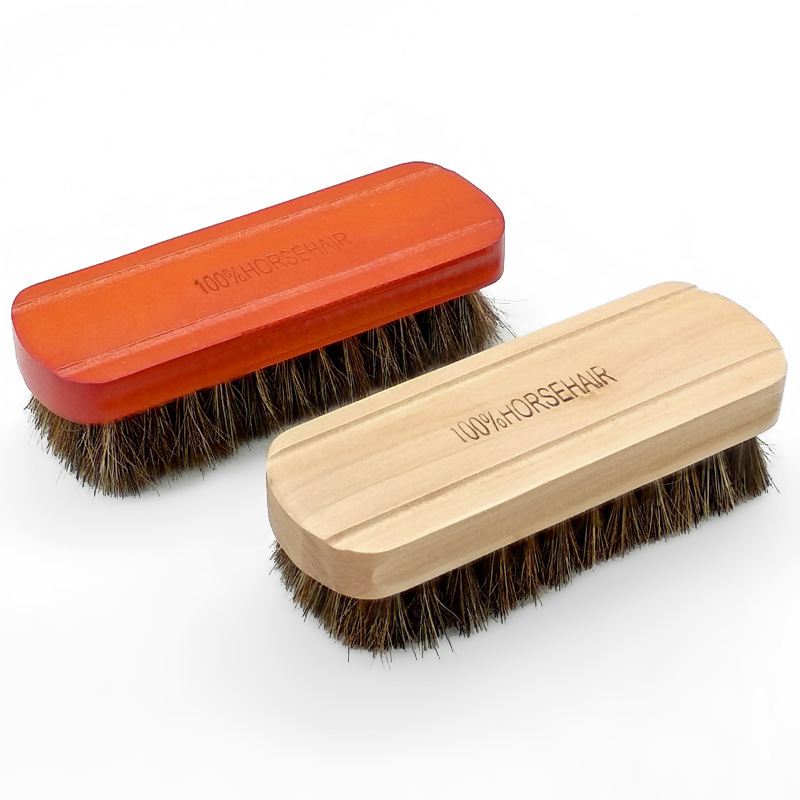 Medium horse hair brush care brush shoe brush bristle oil polishing dust removal care cleaning dust removal brush manufacturer