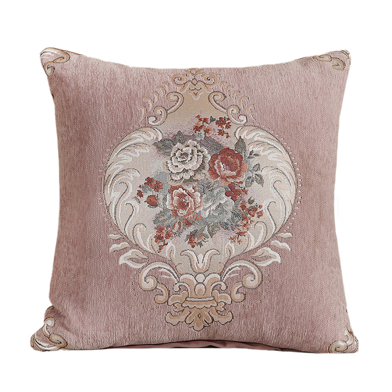 New home light luxury sofa waist support Amazon one-piece delivery Nordic style jacquard pillowcase cushion wholesale