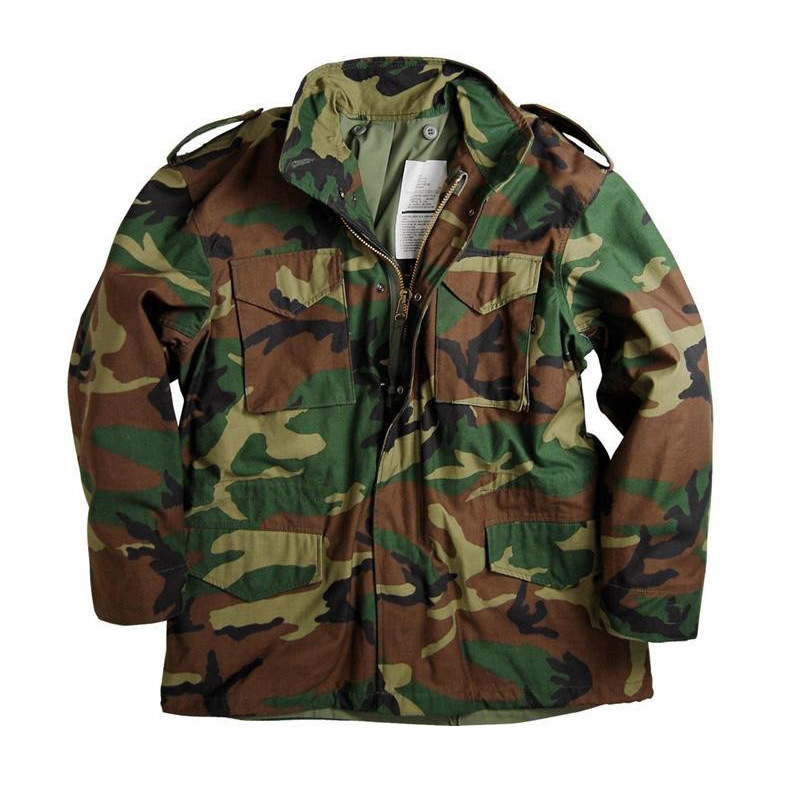 Factory wholesale outdoor tactical M65 windbreaker nylon cotton men's jacket assault jacket overcoat frock waterproof wear-resistant