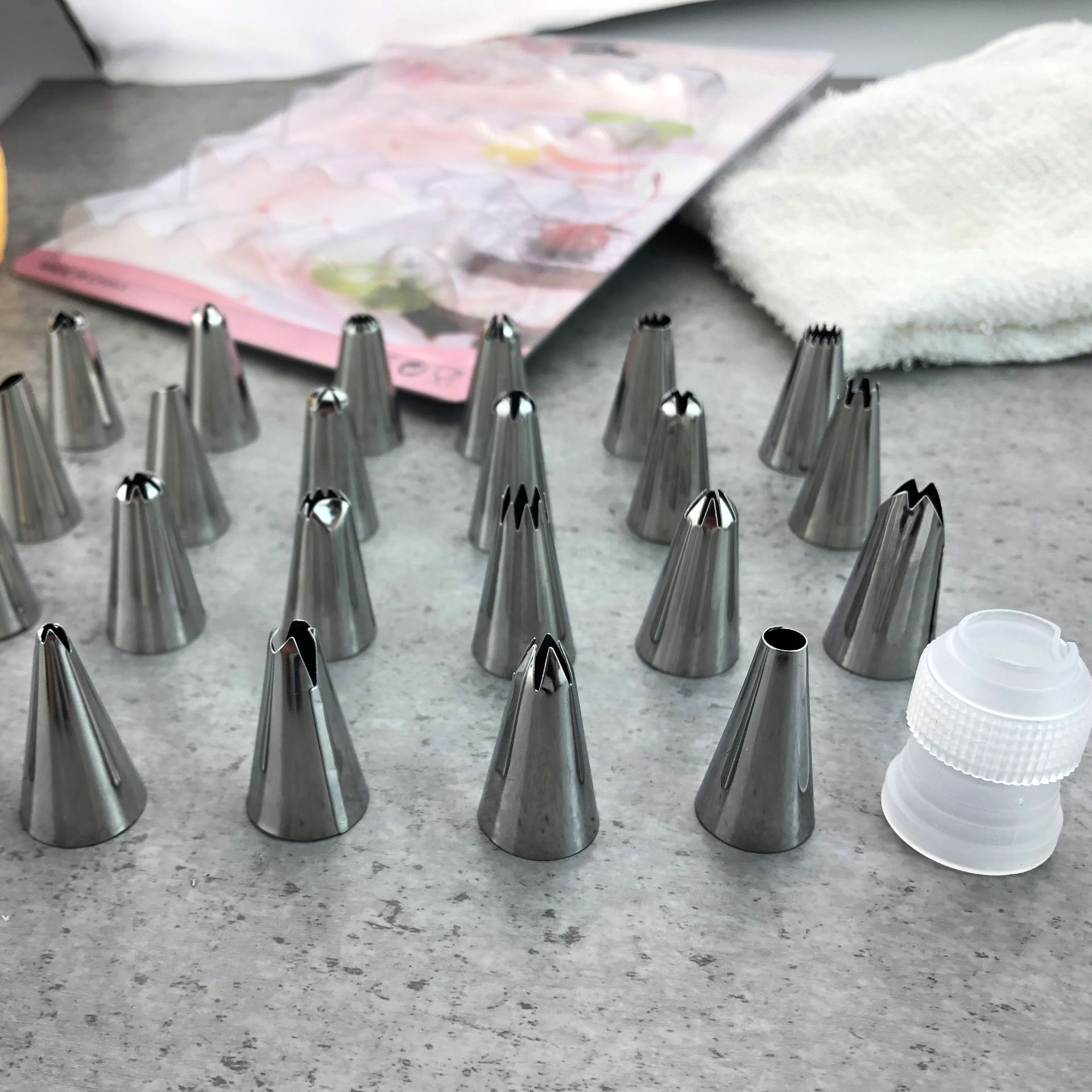 Decorating spout Set 7/11/23 head cream spout set stainless steel spout cake decorating set baking tools