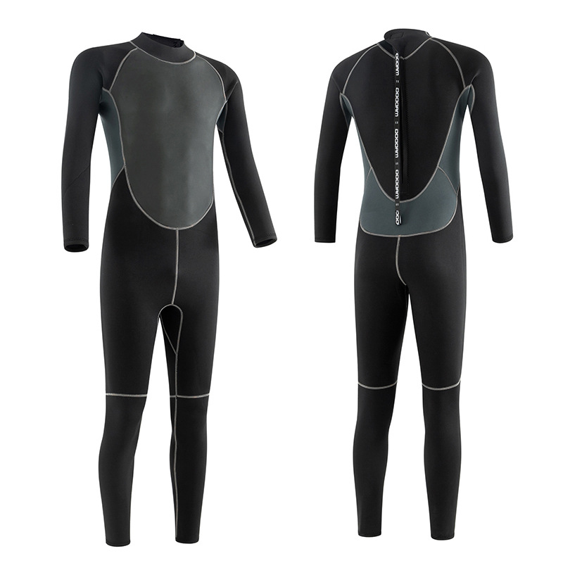 In stock diving suit men's 3mm warm cold-proof diving suit wet snorkeling suit swimming sun protection one-piece surfing suit women