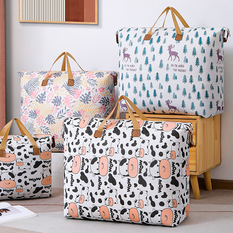 Youfen portable non-woven quilt bag dustproof Waterproof moisture-proof thickened moving packing clothing organizing bag storage bag