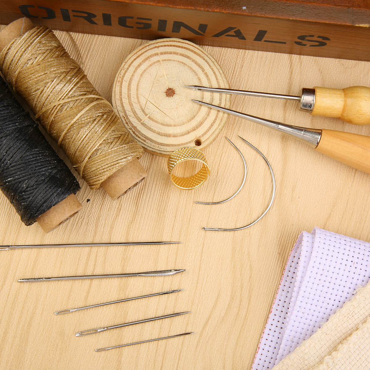 Cross-border new wax line suit handmade leather goods making tools leather diy hand sewing tools