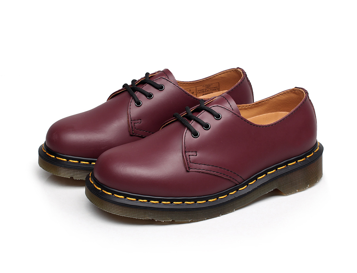 2020 Spring Cross-border Large Size 1461 Martin Shoes British Style All-match Business Men's Shoes Couple Tooling Shoes Genuine Leather