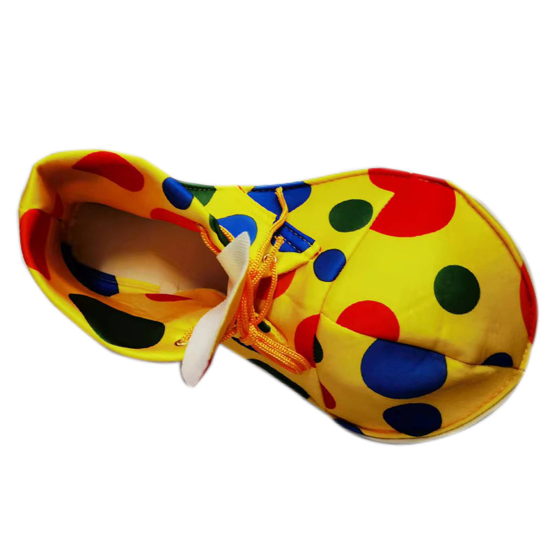 halloween-funny-performance-clown-polka-dot-shoe-covers-fabric-costume-props-clown-playing-big-head-shoe