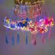 Bamboo tassel butterfly lantern-pink lantern