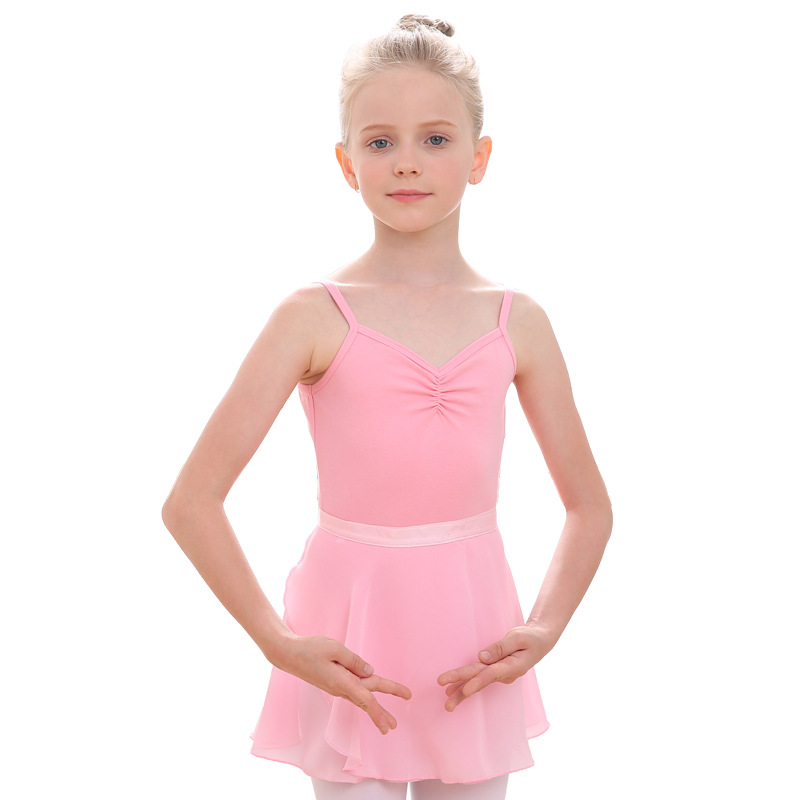 Children's Dance Suit Women's Summer Sling Test Grade Gymnastics Chinese Dance Practice Suit Children's One-piece Suit Ballet Suit