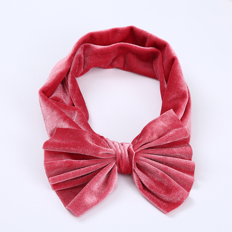 Korean style solid color pleated hair accessories simple knitted cross hair band women face wash makeup headband in stock wholesale