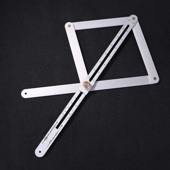 Angle Ruler Thickened Edge Cutting Decoration Woodworking Doors and Windows Yin and Yang Angle Ceiling Measuring Ruler Multifunctional Measuring Ruler