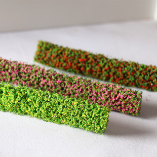 Dollhouse doll house mini garden scene mini flowerbed Bush simulation flower garden outdoor miniature model