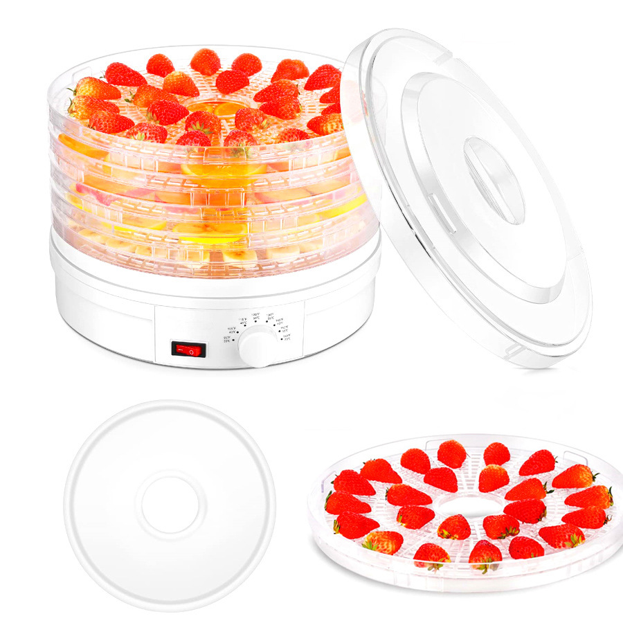 Cross-border explosions plastic dried fruit machine food dehydrator 110V/220V fruit and vegetable dryer support custom LOGO