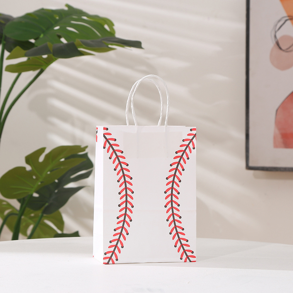 Birthday gift bag rugby Kraft paper bag creative printing handbag party candy packaging bag