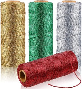 MetalicCord 1mm gold thread Christmas craft rope gift packaging line DIY jewelry line 100 meters