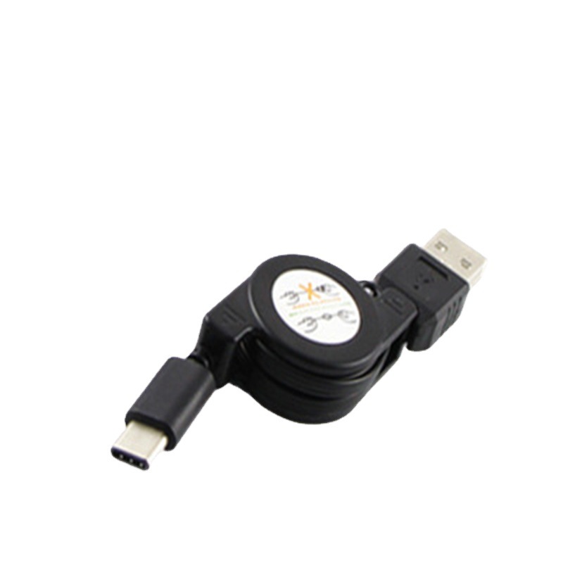 [Spot supply] stretch Type-c stretch telescopic data line Android interface mobile phone charging line 0.8 meters