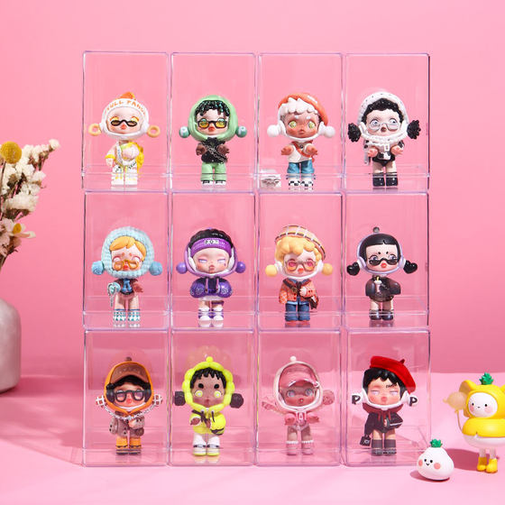 Blind Box Storage Box Doll Display Shelf Bubble Mate Display Box Dustproof Transparent Hand Display acrylic box