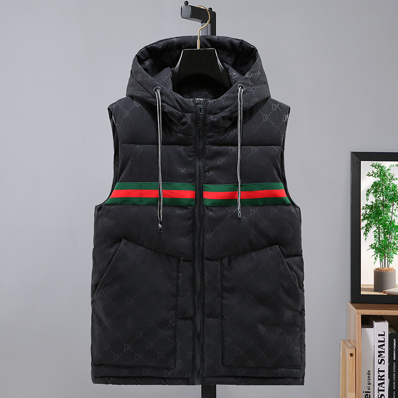 European station men's vest autumn and winter New letter printing warm African hot selling cotton vest fashion top fashion