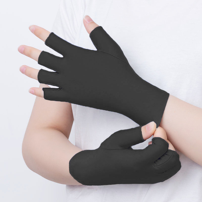Women's Half Finger Gloves Summer Thin Sunscreen Spring and Autumn Driving Fishing Nail Art Tea Gloves Free Shipping