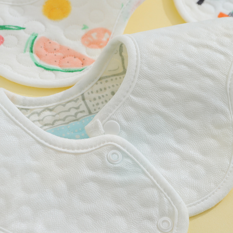 Baby Cotton Waterproof Bib Slippery Towel Newborn Anti-Spitting Bib Bib for Boys and Girls Spring, Autumn and Winter